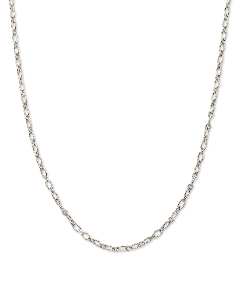 18” Double Link Rolo Chain Necklace in Sterling Silver